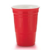 Wholesale - 12oz RED CERAMIC DOUBLE WALL PARTY CUP C/P 24, UPC: NO UPC
